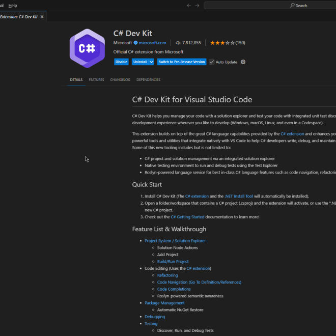 Create a new ASP.NET Core MVC Project using Visual Studio Code
