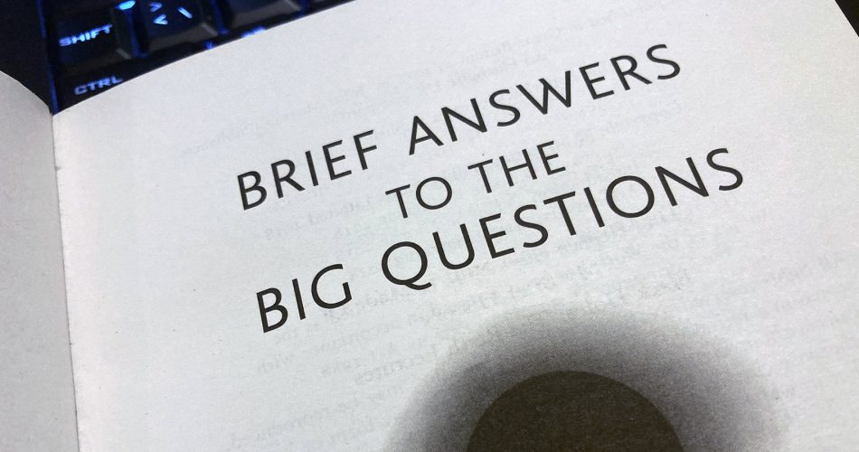 Brief Answerts To The Big Questions Nook